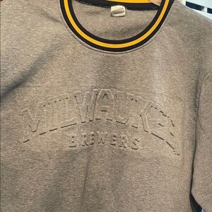 Gray Milwaukee Brewers Sweatshirt
